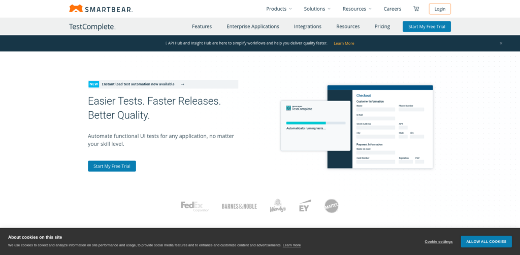 TestComplete: Automate functional UI tests efficiently.