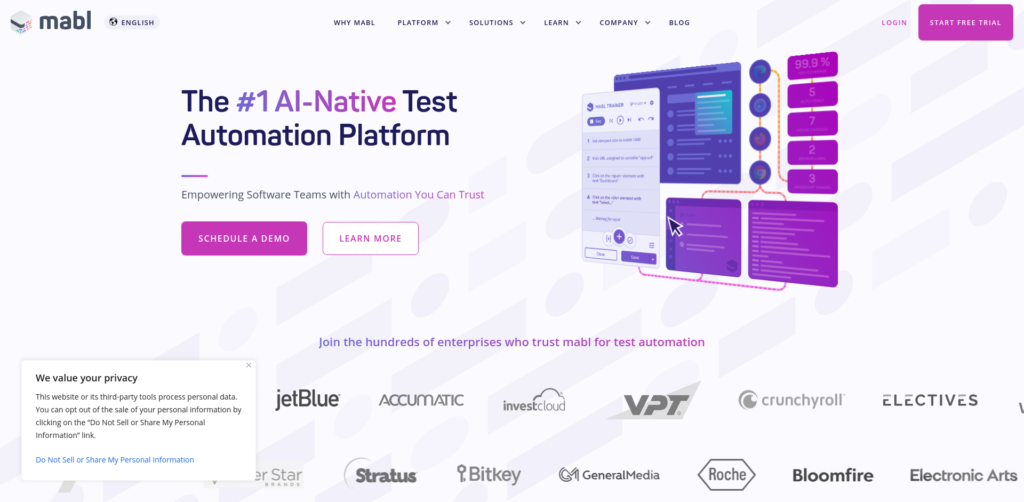 AI test automation platform overview