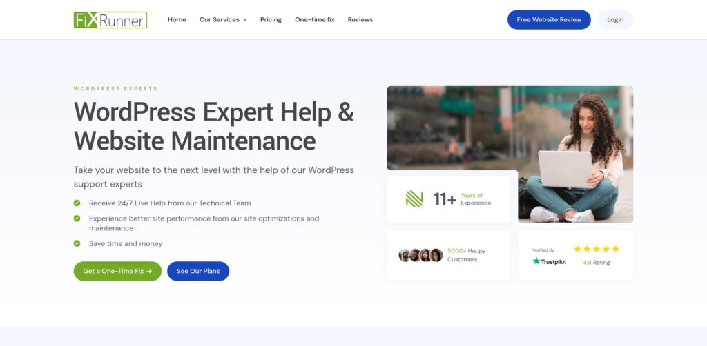 WordPress expert help and website maintenance services.