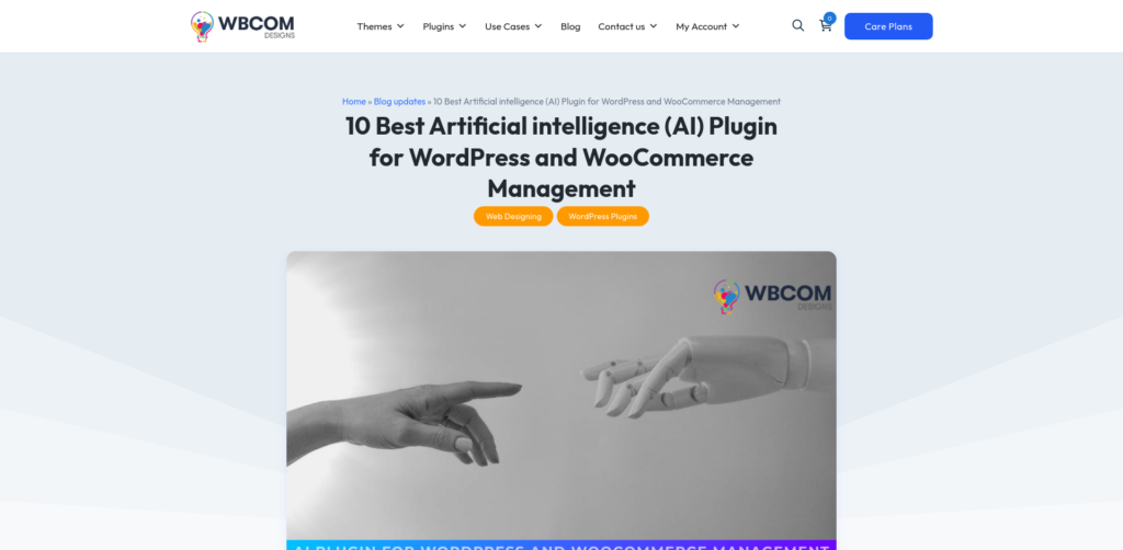 AI Plugin for WordPress Management by WBCOM Designs